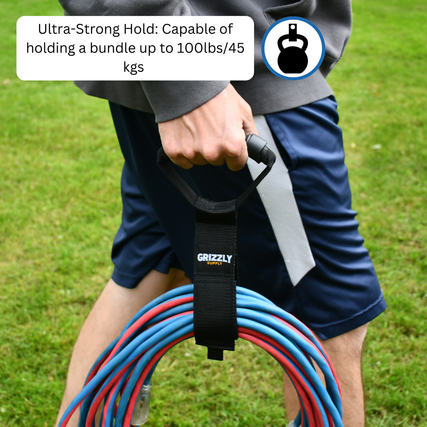 22" Black Carry Strap with Handle 1/pk