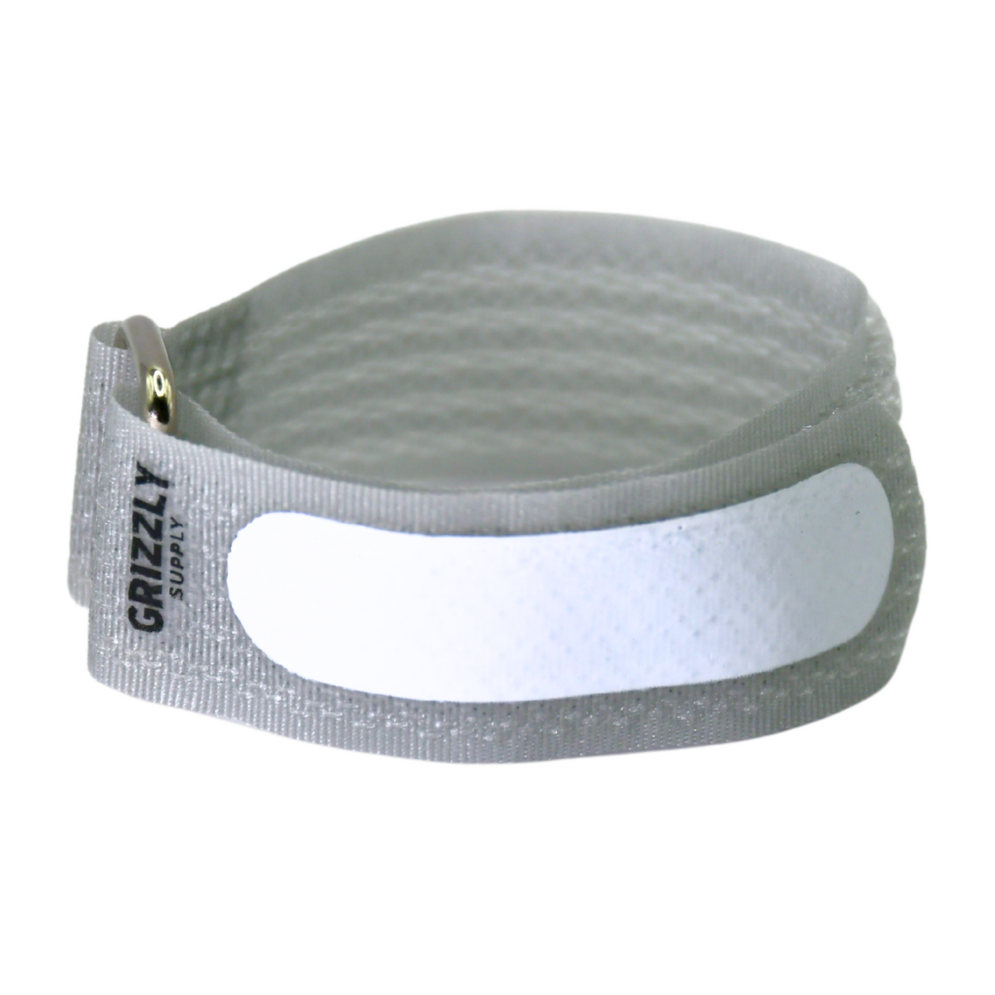 8" Gray Hook and Loop Cinch Strap 9/pk