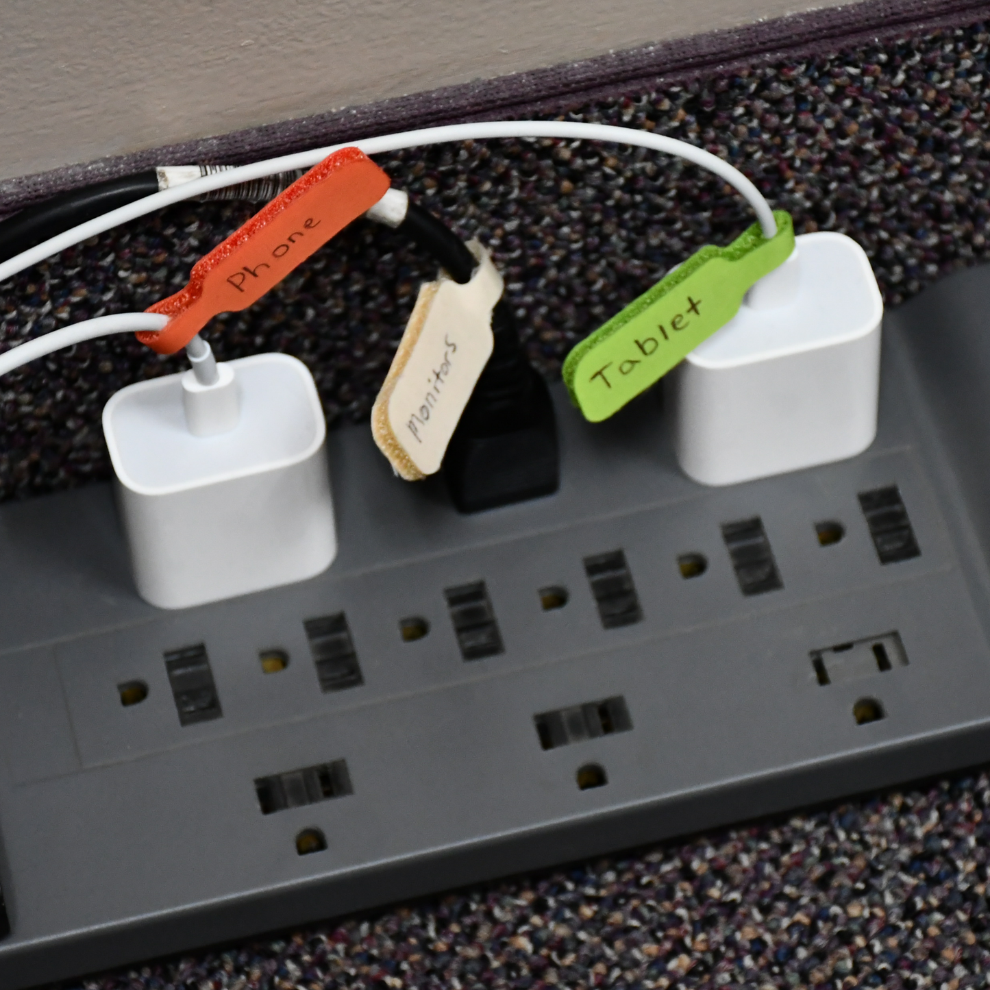 Assorted Color Medium Cable Label 10/pk
