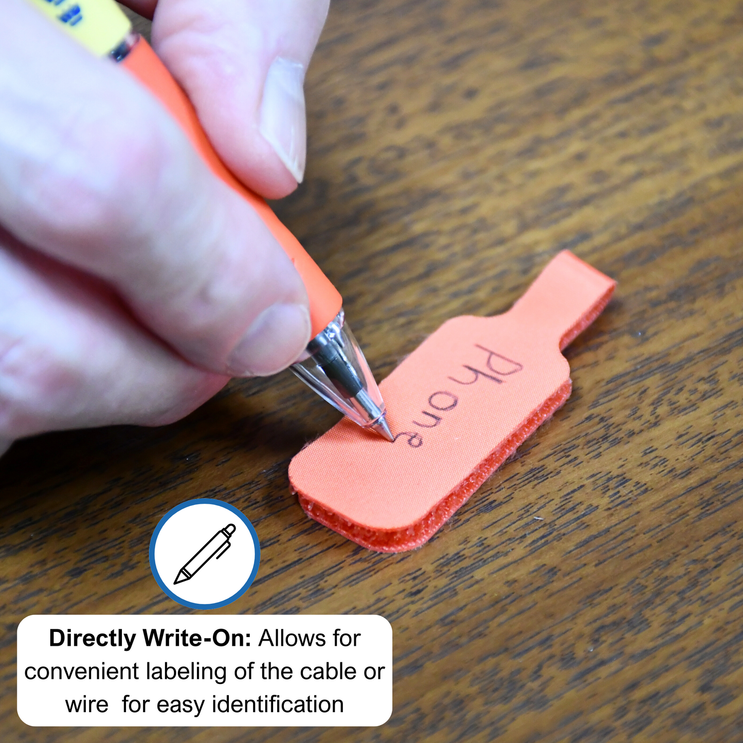 Assorted Color Large Cable Label 8/pk
