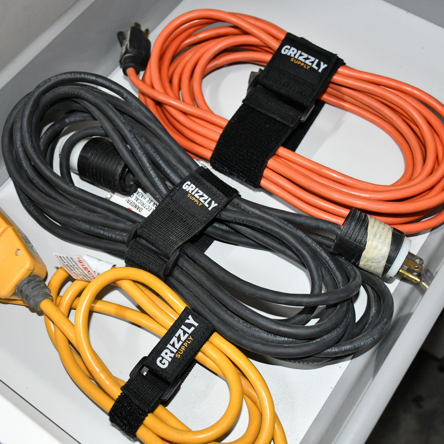 18" Black Stretch Strap 3/pk