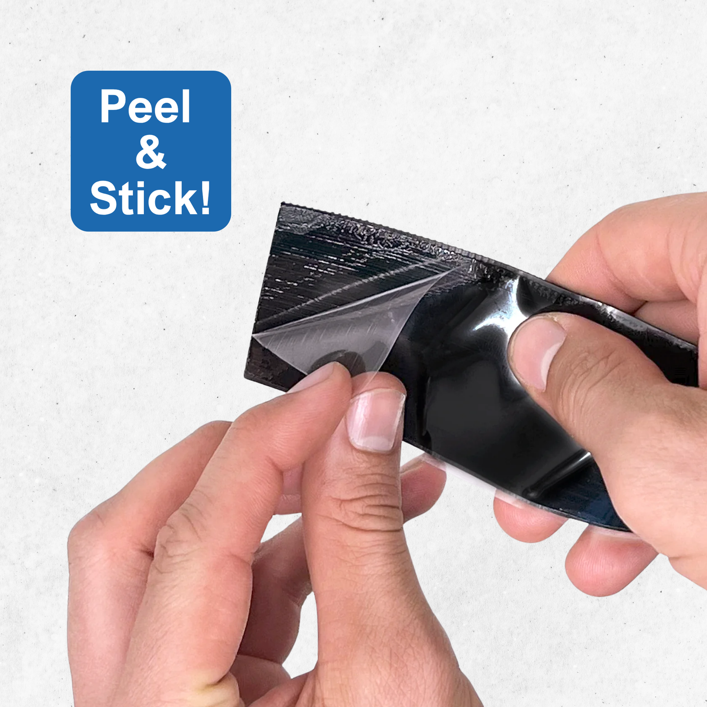 4'x2" Black Adhesive Hook and Loop Roll 1/pk