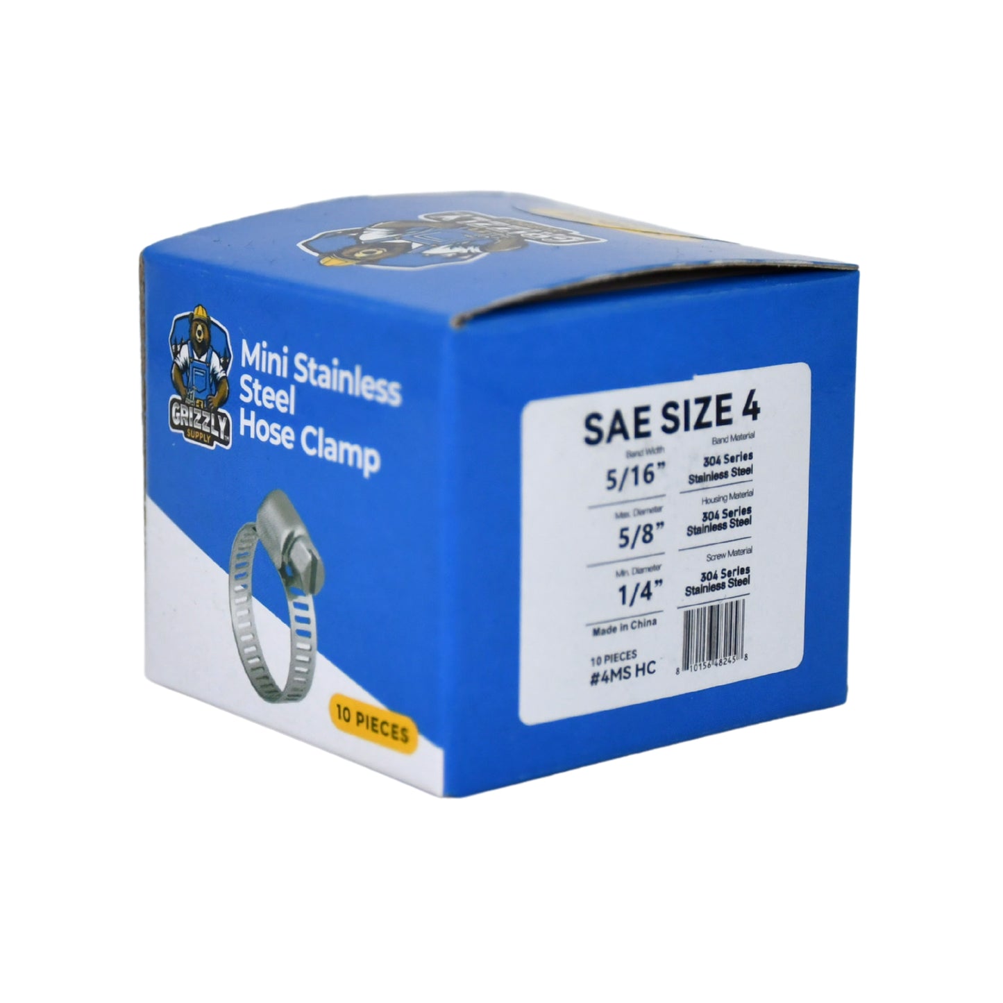 Mini Stainless Steel Hose Clamps 10/box