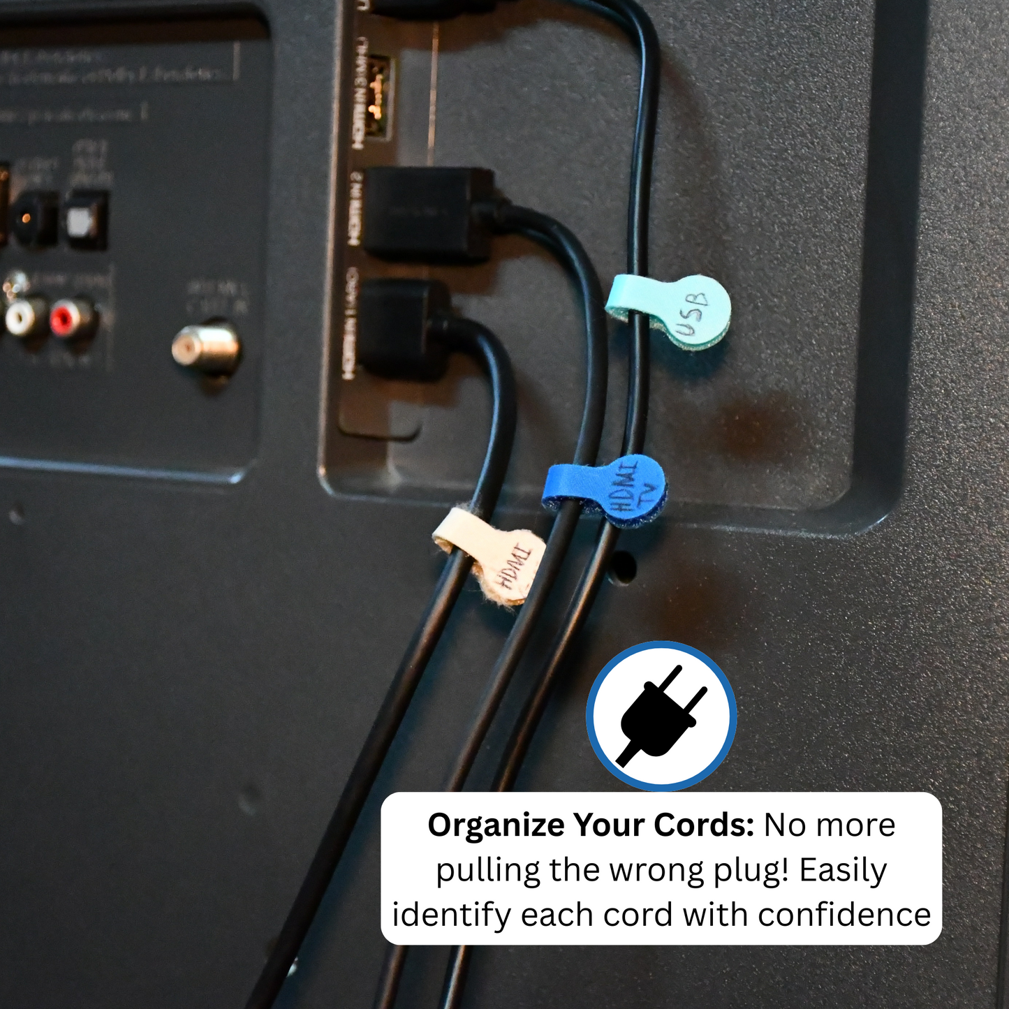 Assorted Color Mini Cable Label 20/pk