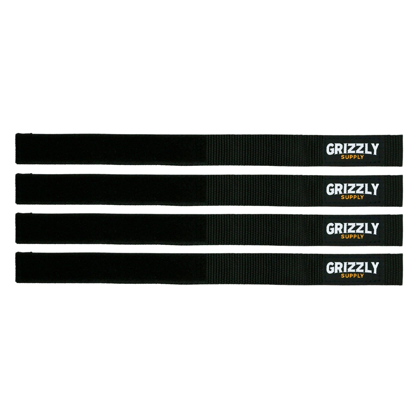 12" Black Hook and Loop Bundle Strap 3/pk