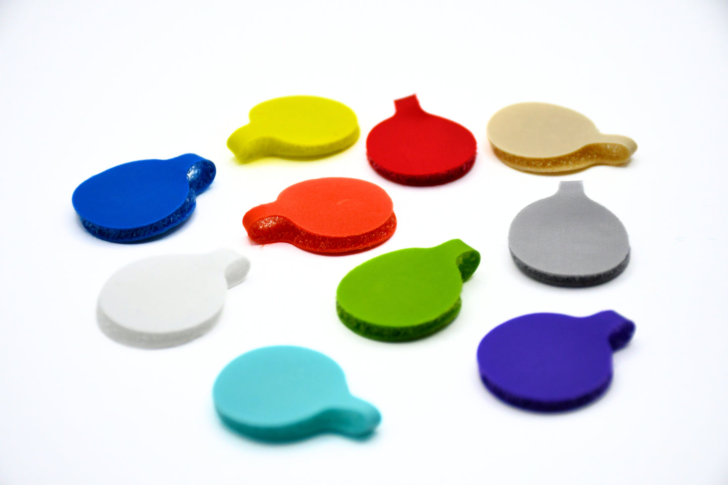 Assorted Color Circle Cable Label 10/pk