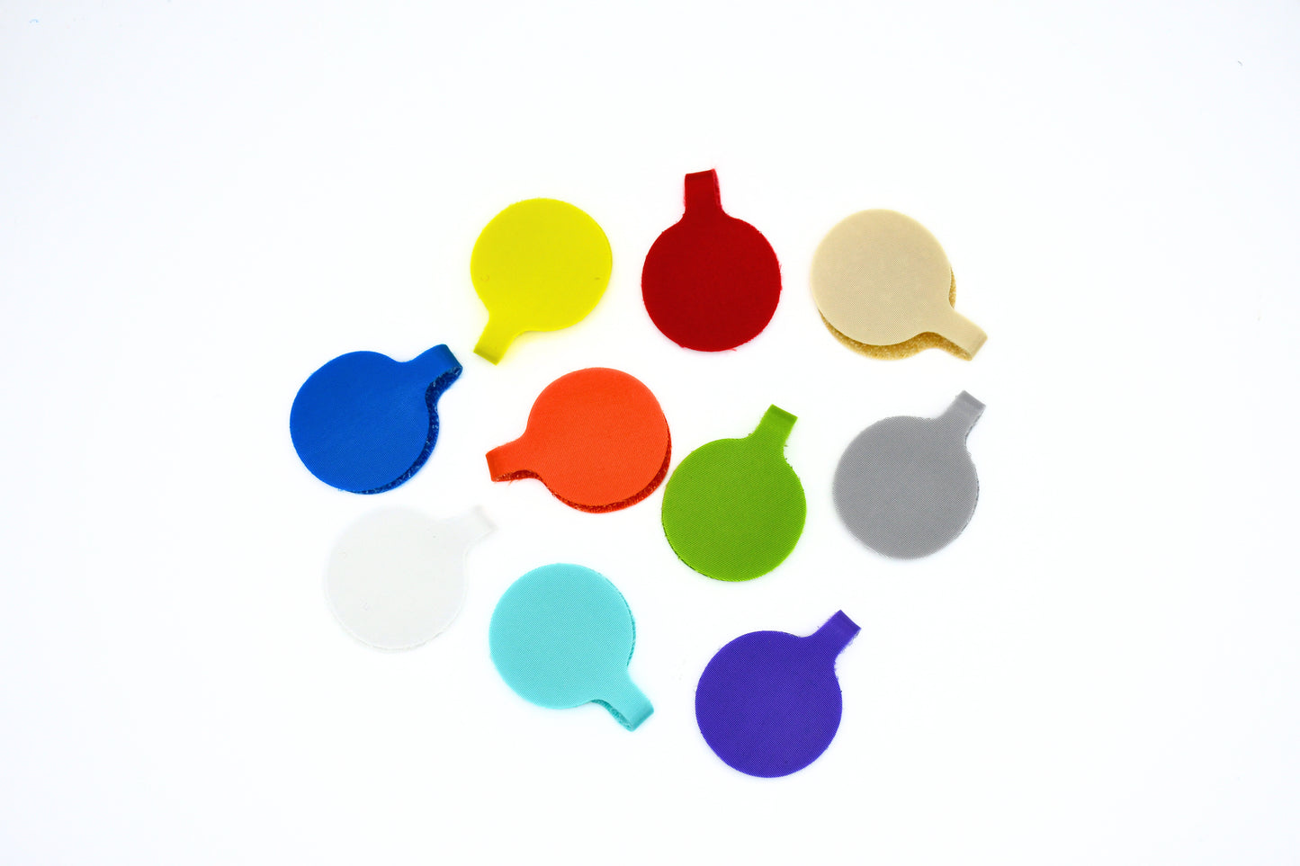 Assorted Color Circle Cable Label 10/pk