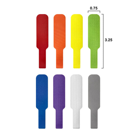 Assorted Color Large Cable Label 8/pk