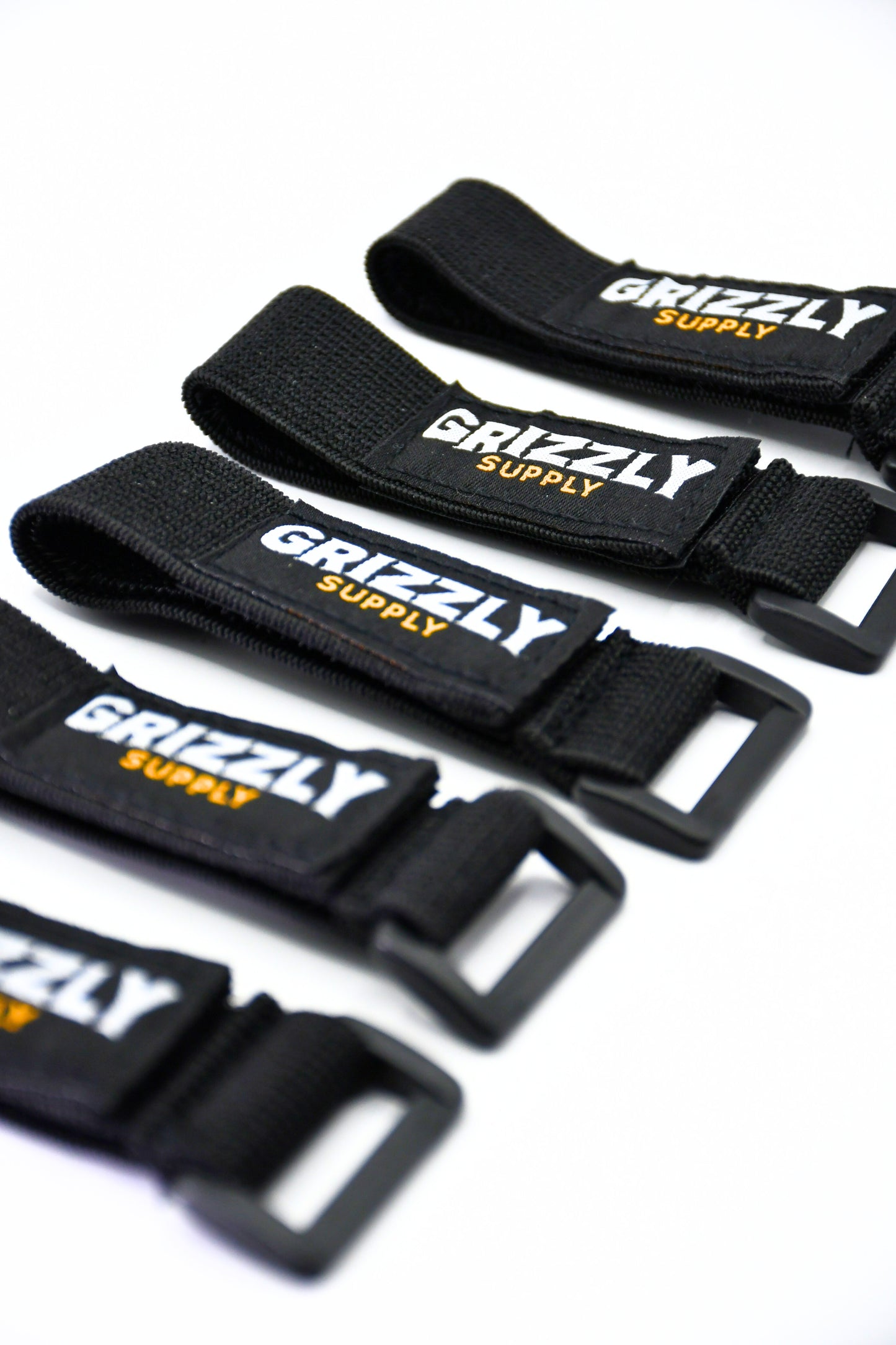 6" Black Stretch Strap 6/pk