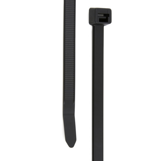 14" 120lb Black Light Heavy-Duty Cable Tie 100/bag