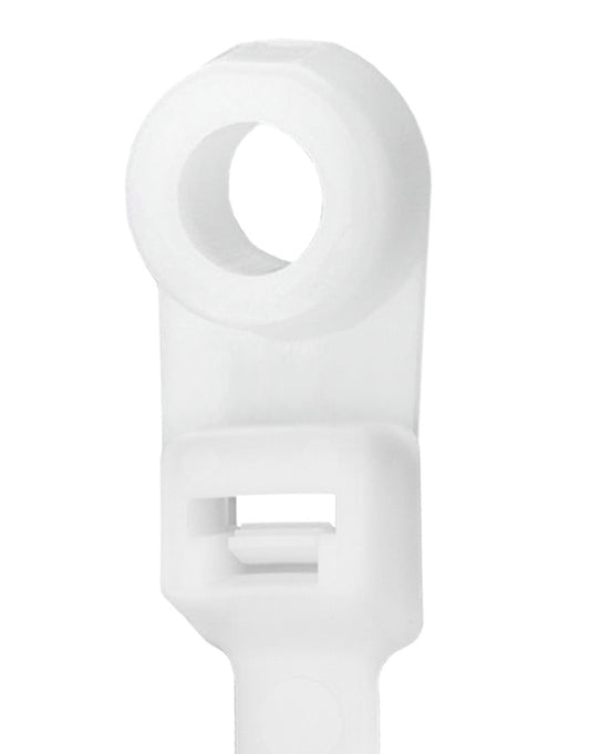 6" 40lb Natural Screw Mount Cable Tie 30/bag