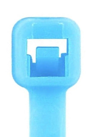 11" 50lb Fluorescent Blue Cable Tie 100/bag