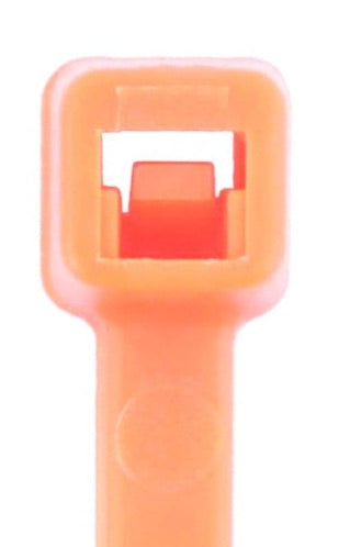 4" 18lb Fluorescent Orange Cable Tie 100/bag