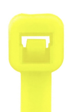 8" 50lb Fluorescent Yellow Cable Tie 100/bag