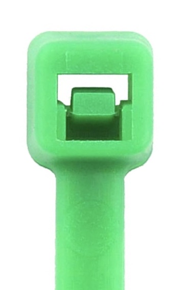 4" 18lb Green Cable Tie 100/bag