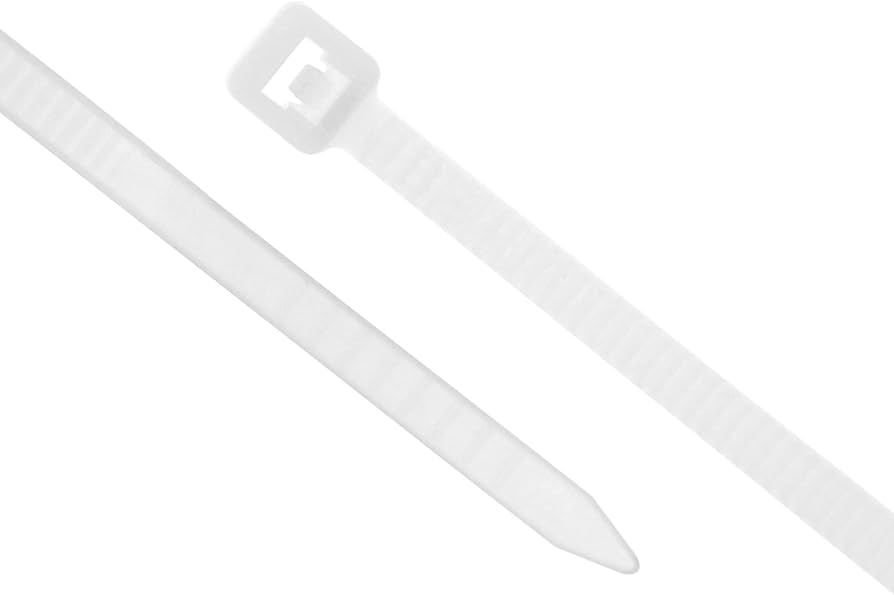4" 18lb Natural Miniature Cable Tie 100/bag