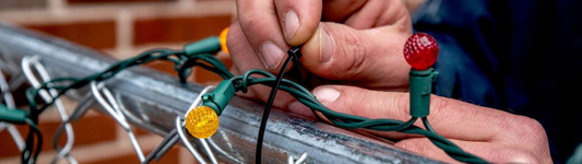How to Keep Outdoor Holiday Lights Secure with Cable Ties (The Right Way)