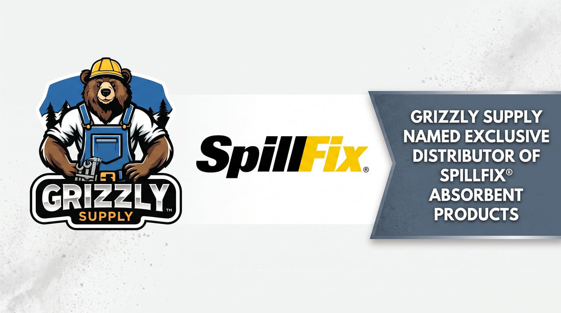 GRIZZLY SUPPLY NAMED EXCLUSIVE DISTRIBUTOR OF  SPILLFIX® ABSORBENT PRODUCTS