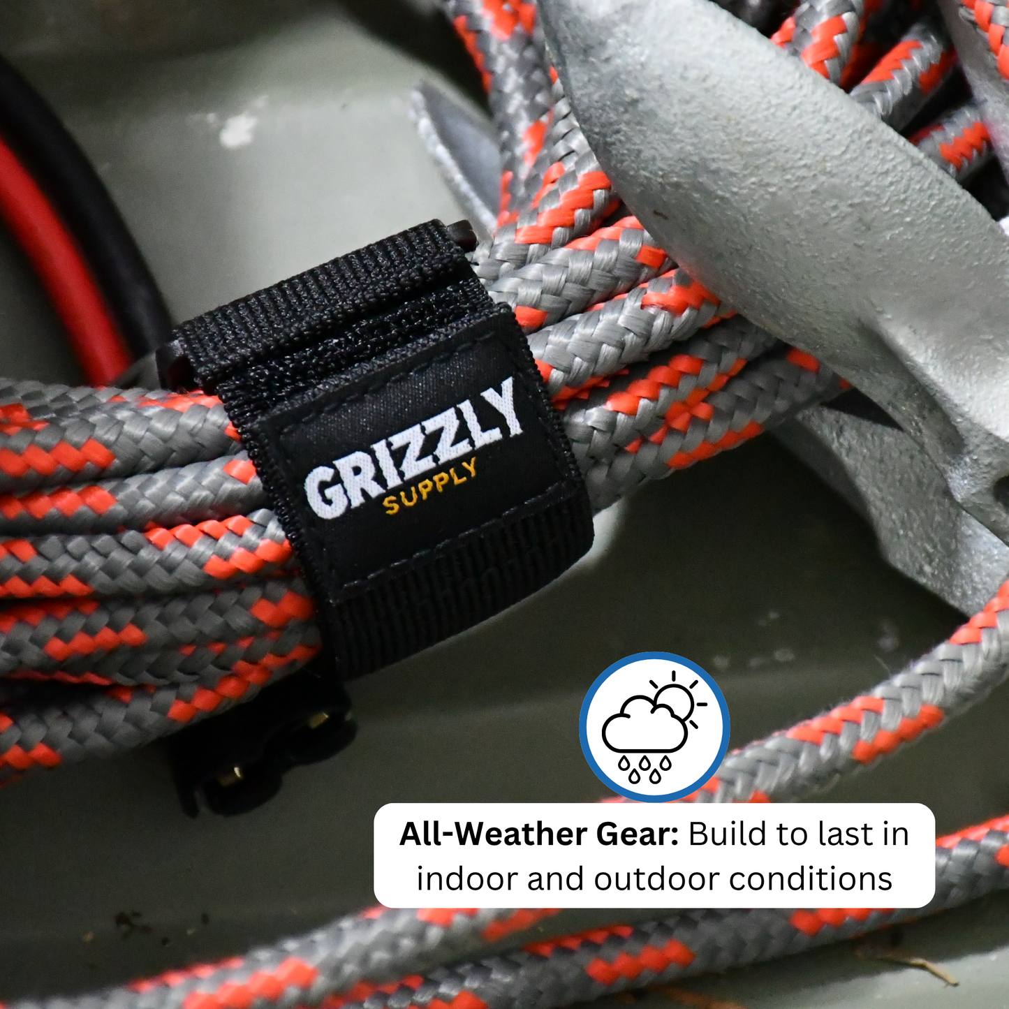 9" Black Stretch Strap 5/pk