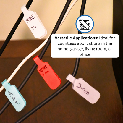 Assorted Color Medium Cable Label 10/pk
