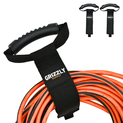 17" Black Carry Strap with Handle 2/pk