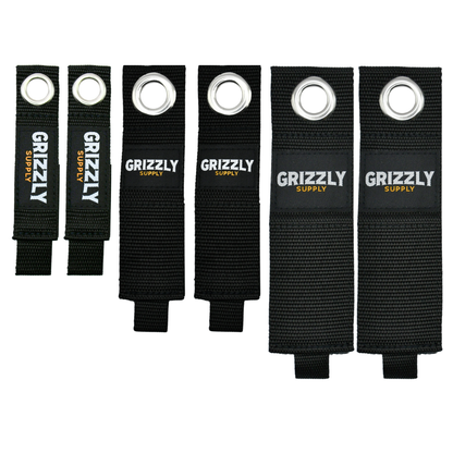 7", 10", 13" Black Hook and Loop Storage Strap 6/pk