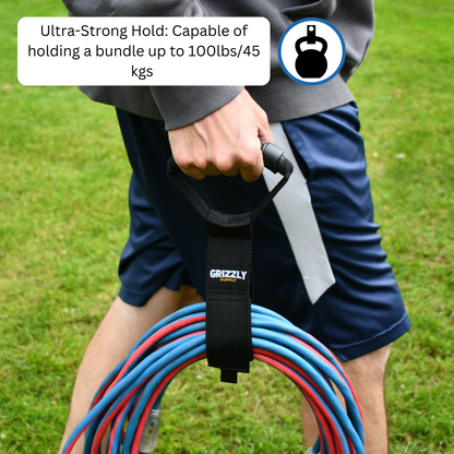 17" Black Carry Strap with Handle 2/pk