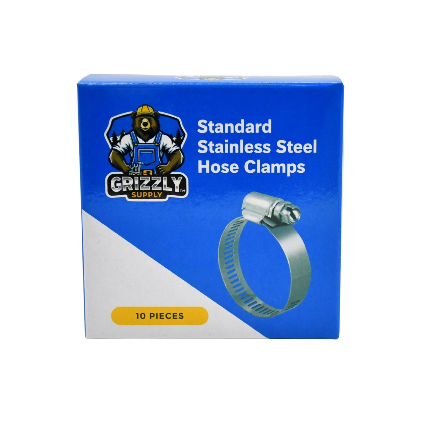 Standard Stainless Steel Hose Clamps 10/box