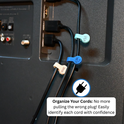 Assorted Color Mini Cable Label 20/pk