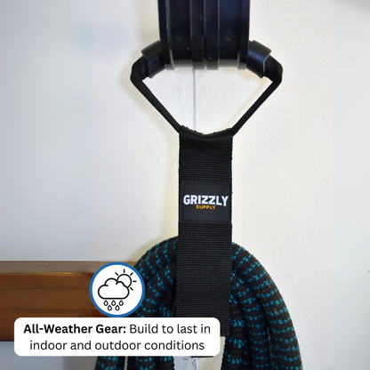 17" Black Carry Strap with Handle 2/pk