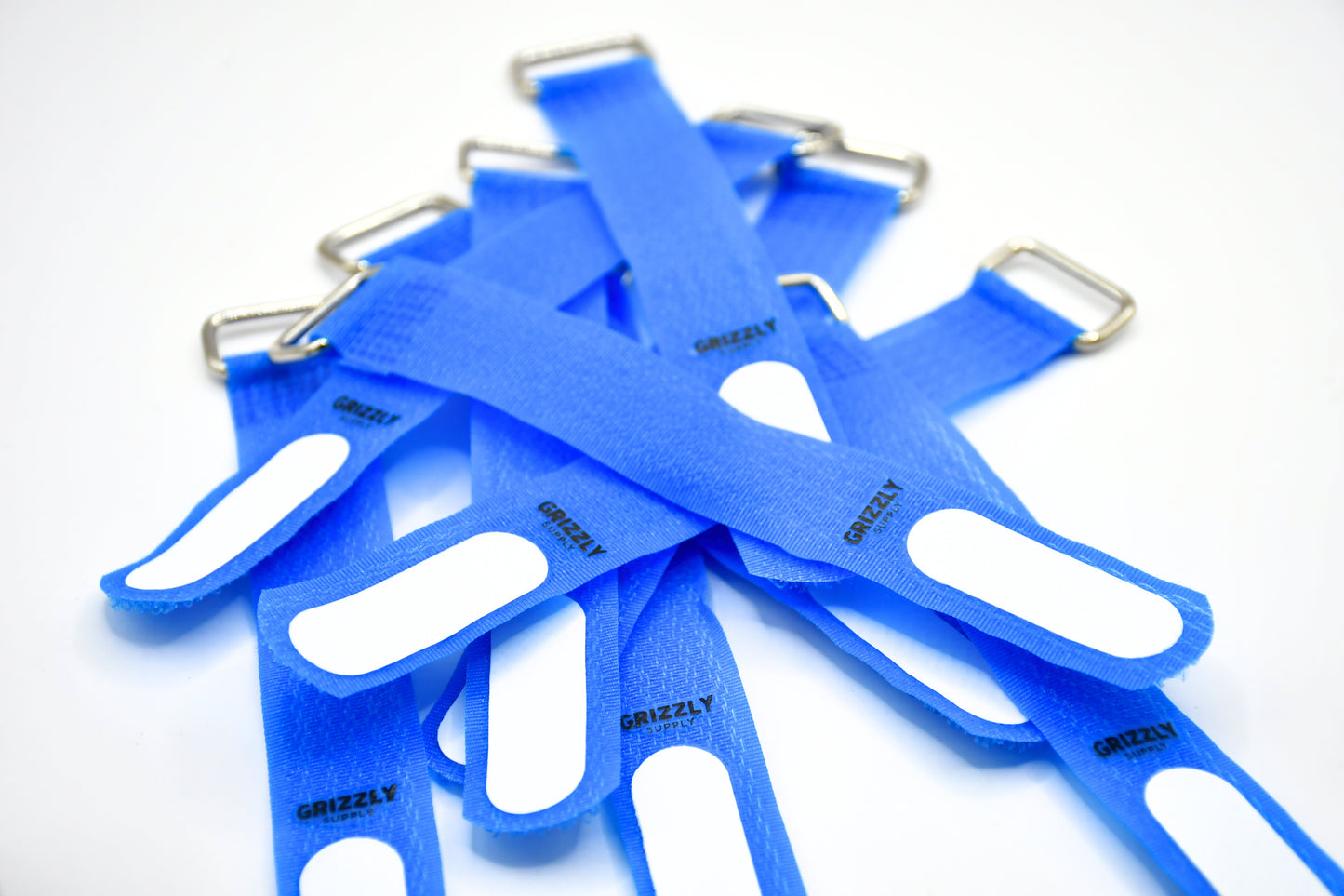 5" Blue Hook and Loop Cinch Strap 10/pk