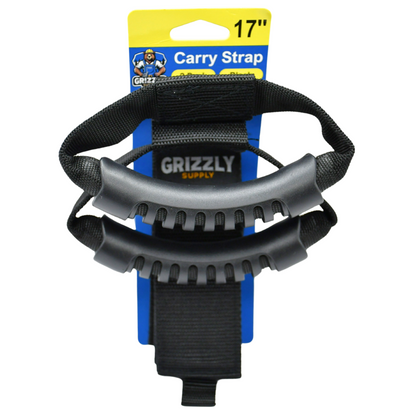 17" Black Carry Strap with Handle 2/pk