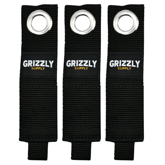 10" Black Hook and Loop Storage Strap 3/pk