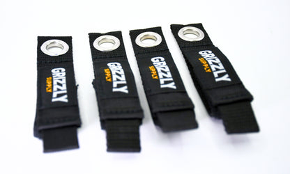 7" Black Hook and Loop Storage Strap 4/pk