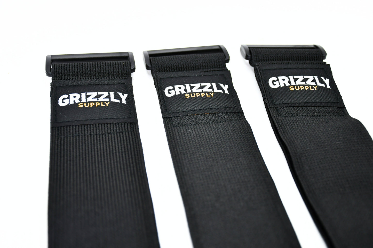 18" Black Stretch Strap 3/pk