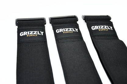 18" Black Stretch Strap 3/pk