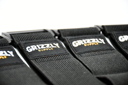9" Black Stretch Strap 5/pk