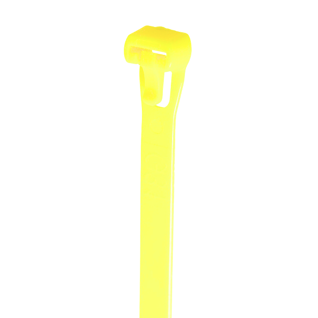 14" 50lb Fluorescent Yellow Reusable Cable Tie 25/bag