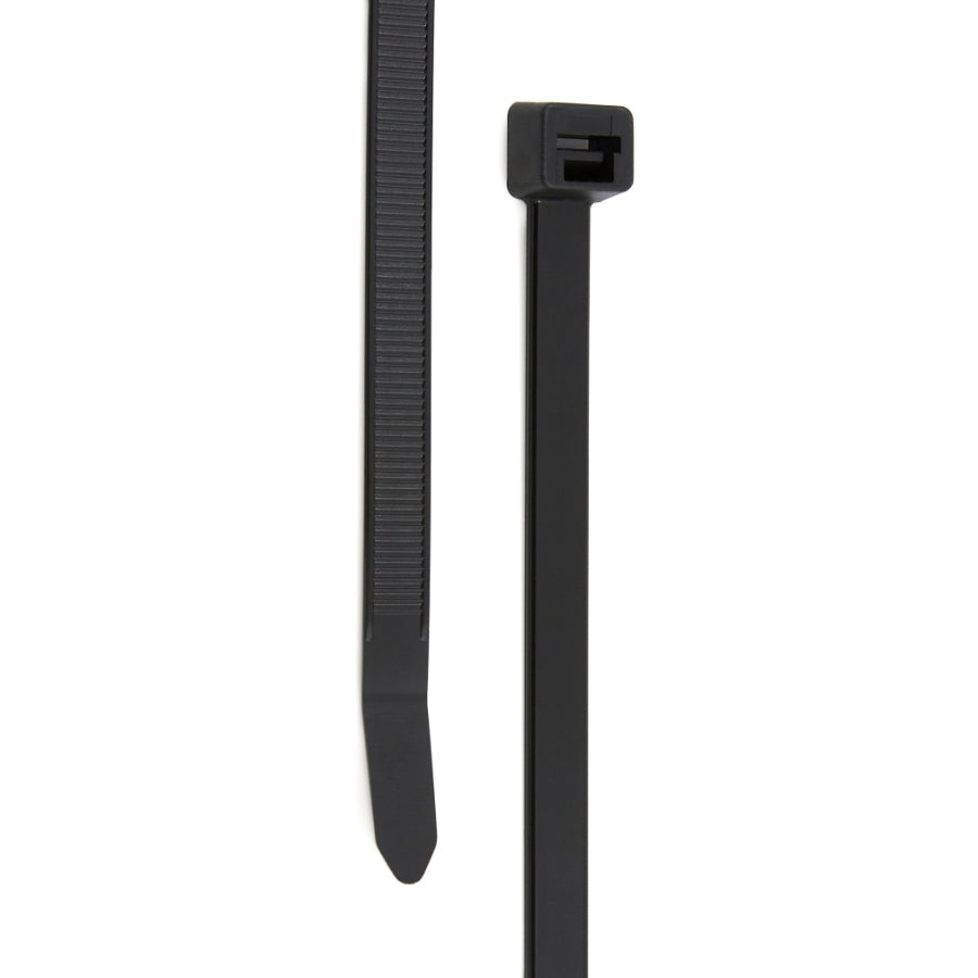 24" 175lb Black Heavy-Duty Cable Tie 10/bag