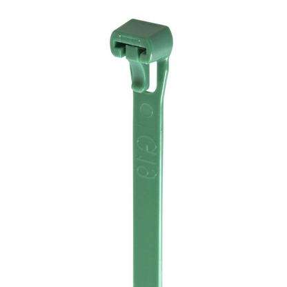 8" 50lb Green Reusable Cable Tie 25/bag