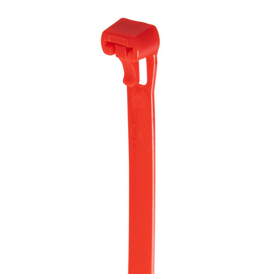 12" 50lb Red Reusable Cable Tie 25/bag