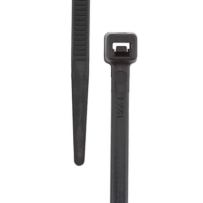 6" 40lb Black Intermediate Cable Tie 100/bag