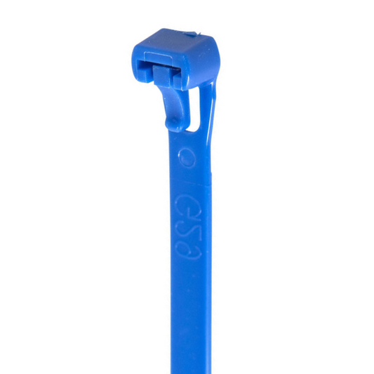 12" 50lb Blue Reusable Cable Tie 25/bag