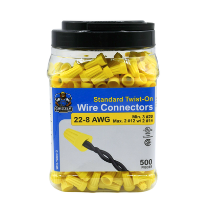 Standard Yellow Screw-On Wire Connector 22-10 500/bag