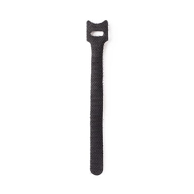 8" x 3/4" Black Hook & Loop Cable Tie 25/bag